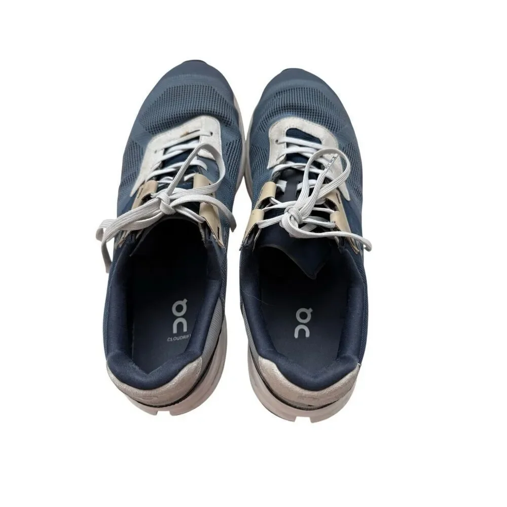 On Mens Metal Navy Cloudrift Low Top Lace Up Athletic Running Sneakers Size 9.5